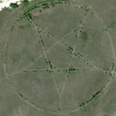 Descoberto pentagrama gigante no cazaquistão através do google