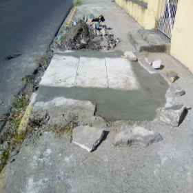 Prefeitura de Olinda mandou tampar buraco (Antes e Depois)